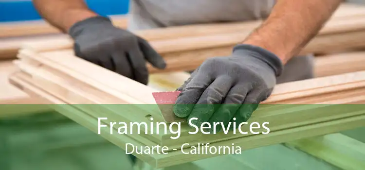 Framing Services Duarte - California